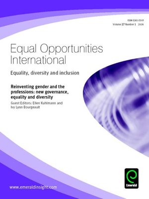 cover image of Equal Opportunities International, Volume 27, Issue 1